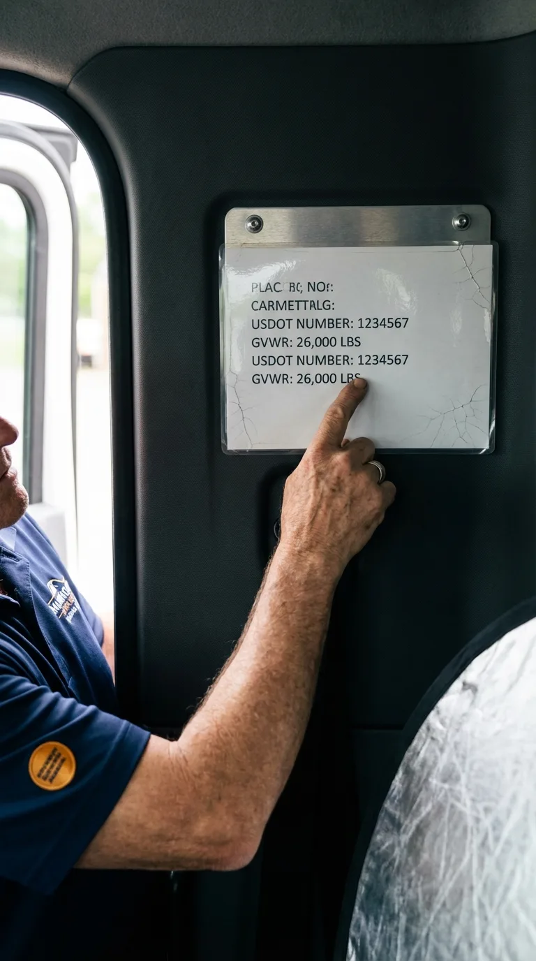 USDOT licensing placard verification in Effingham